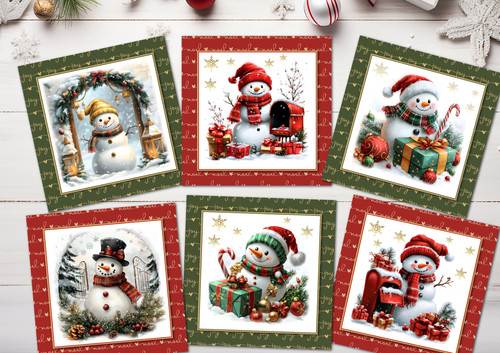 Christmas card toppers - toppers, novelty