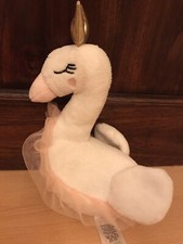 Matalan Swan Pink Tutu and Crown Soft Toy 8”