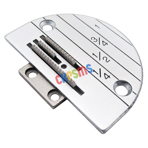 Three row needle plate feed - three,