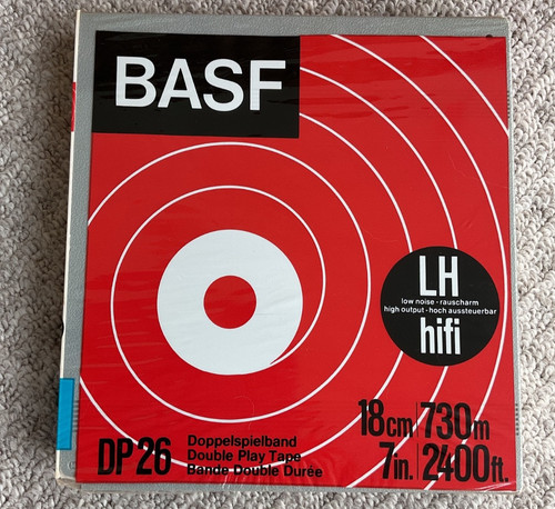 Basf audiotape dp26 2400ft - audiotape,