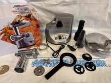Kenwood MG510 1600W Mince Meat Grinder Durable Silver Brushed Metal Body -READ