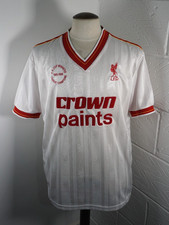 Liverpool FC Retro 1985/86 White Away Shirt Jersey Top Retro - Size 2XL XXL