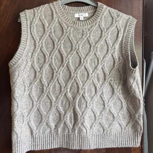 Knitted best beige - knitted, best,