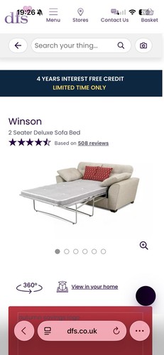 Dfs sofa bed - bed, &