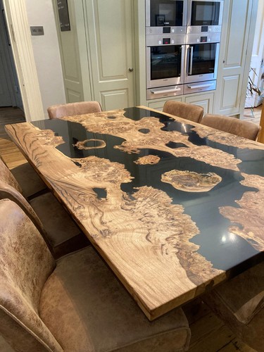 Resin table river - table,