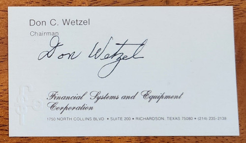 Autographed don wetzel - autographed,