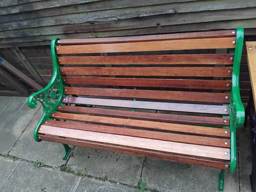 Cast iron bench oat slats - cast,