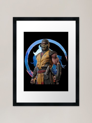 Mortal kombat scorpion framed - mortal,