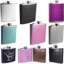 6oz Hip Flask Brush Stainless