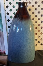 Large Ceramic Floor Vase Blue/