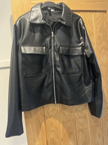 Faux leather jacket size - jacket, m