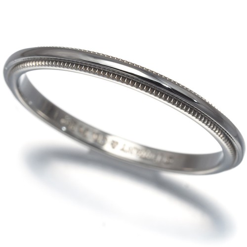 Auth tiffany ring - ring, milgrain