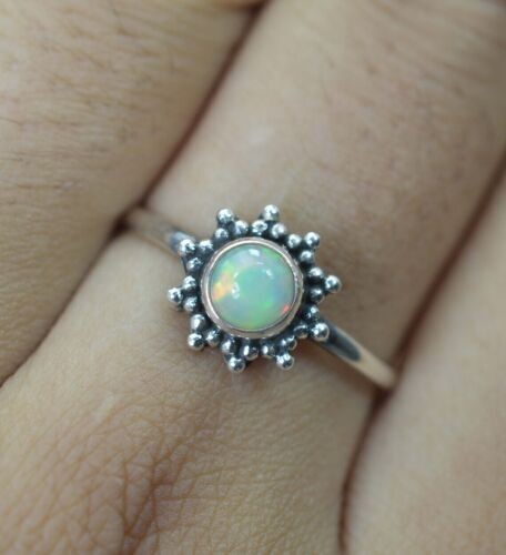 Opal gemstone designer ring - designer,