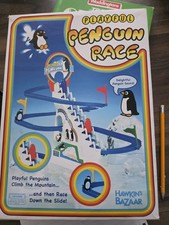 Vintage Penguin Race Toy Retro