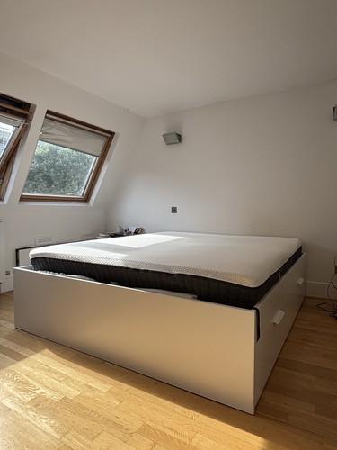 Ikea brimnes king size bed - ikea,