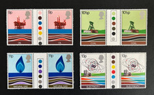 GB 1978 Energy Resources traffic light gutter pairs SG 1050-3 MNH