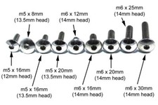 Yamaha R1 R6 etc Fairing Bolts