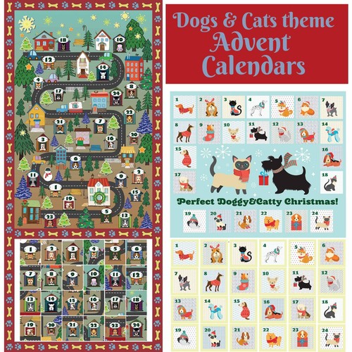 Dog cats theme - dog, christmas