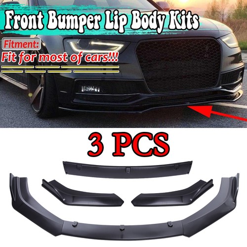 Black front bumper lip - front, spoiler
