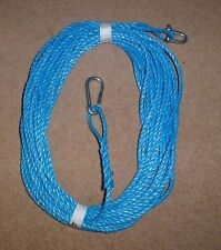 150FT OF NEW 8MM ROPE BLUE - ANCHOR BOAT MOORING WITH SNAP HOOK and d shackle .b