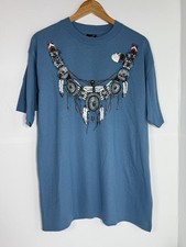 Vintage 90s Southwest Dream Catcher Native American Indian T-Shirt - USA