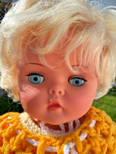 VINTAGE SWEET FACE BABY TYPE DOLL MADE IN ENGLAND 15"