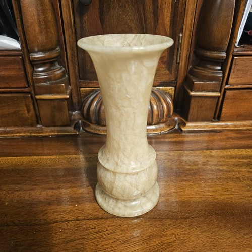 Vintage onyx cream vase - cream,