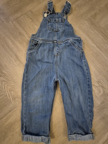 Denim dungarees 24months - denim,