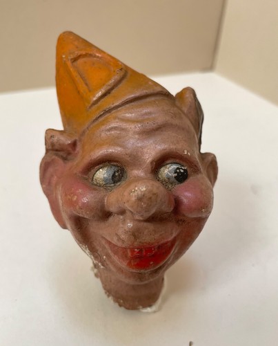 Vintage puppet head with - vintage,