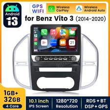 Android 14 For Mercedes Vito W447 2014-2020 CarPlay GPS Sat Nav Radio Stereo SWC