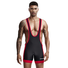 Men Wrestling Singlet Bodysuit