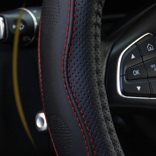 Leather car steering wheel - leather,