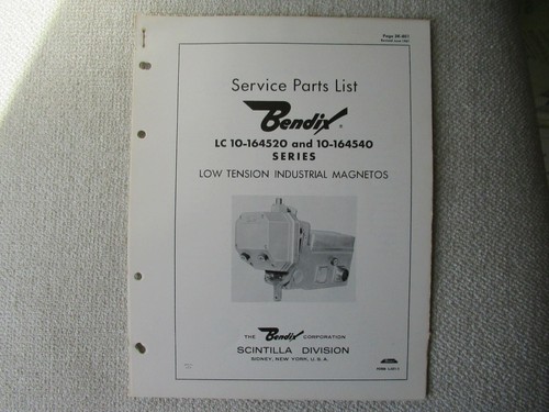 1961 bendix scintilla type - 1961,