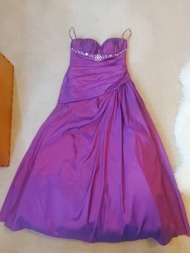 Purple ball gown full - purple, gown,
