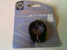 Raleigh Outland Seat Post Clamp Black Alloy 25.4mm OSP530B