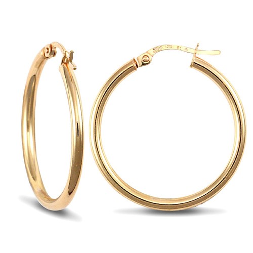 Creole earrings gold - on, silver