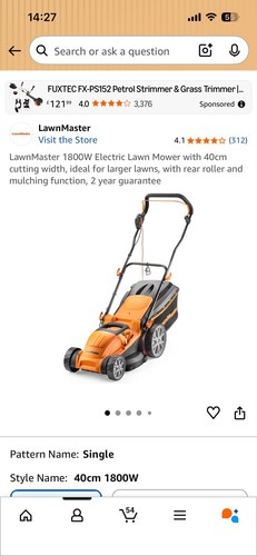 Lawnmaster electric lawn mower - lawnmaster,