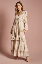 Coast Ivory Midi Dress Womens