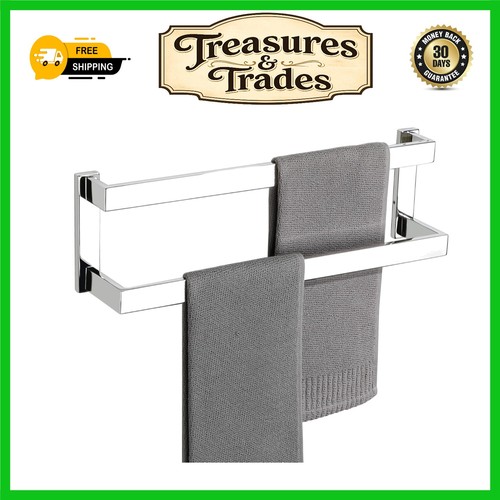 Chrome double towel - double, rail