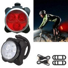 Bike Light Set Super Bright USB Rechargeable Bicycle Lights Waterproof Mountain