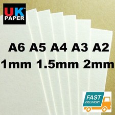 1mm 2mm A4 A3 CARDBOARD CARDS BACKING BOARD PAPER SHEETS KRAFT WHITE MODEL MOUNT