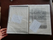 PHOTOCOPIES RAF Sgt Pilots OWENS Logbooks  (4) crashed / killed  Gatwick  1939  