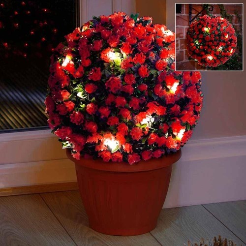 28cm red topiary balls - topiary,