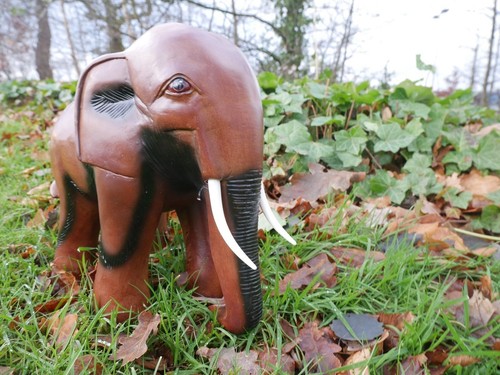 Elephant garden ornament large - ornament,