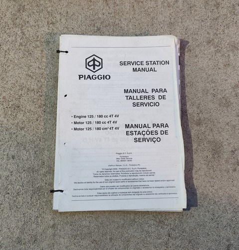 Piaggio service station manual - piaggio,