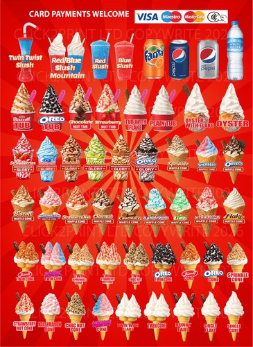Soft serve ice - soft,