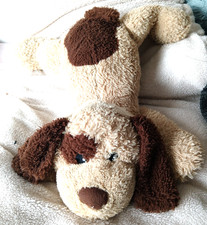 Vintage Asda Larger Beige & Brown Floppy Puppy Dog Soft Toy Plush 30 Inch