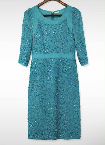 Berkertex blue sequin shift - blue,