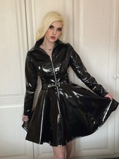 Misfitz black PVC skater dress