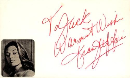 Fran jeffries signed - jeffries, auto
